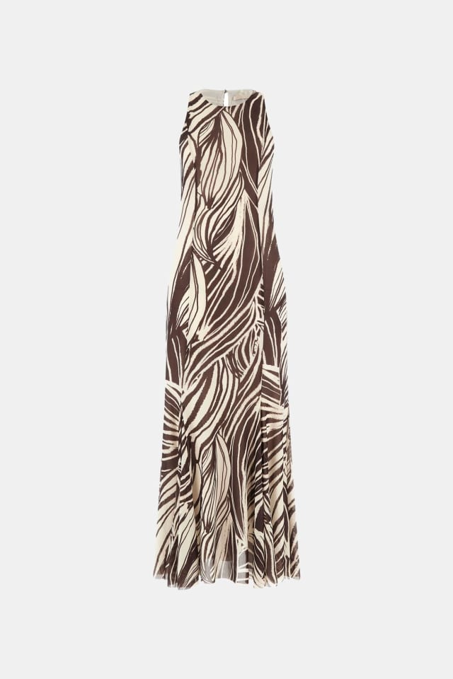 Vestido maxi de malla