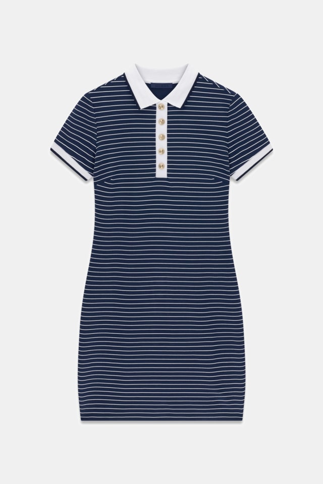Vestido polo a rayas