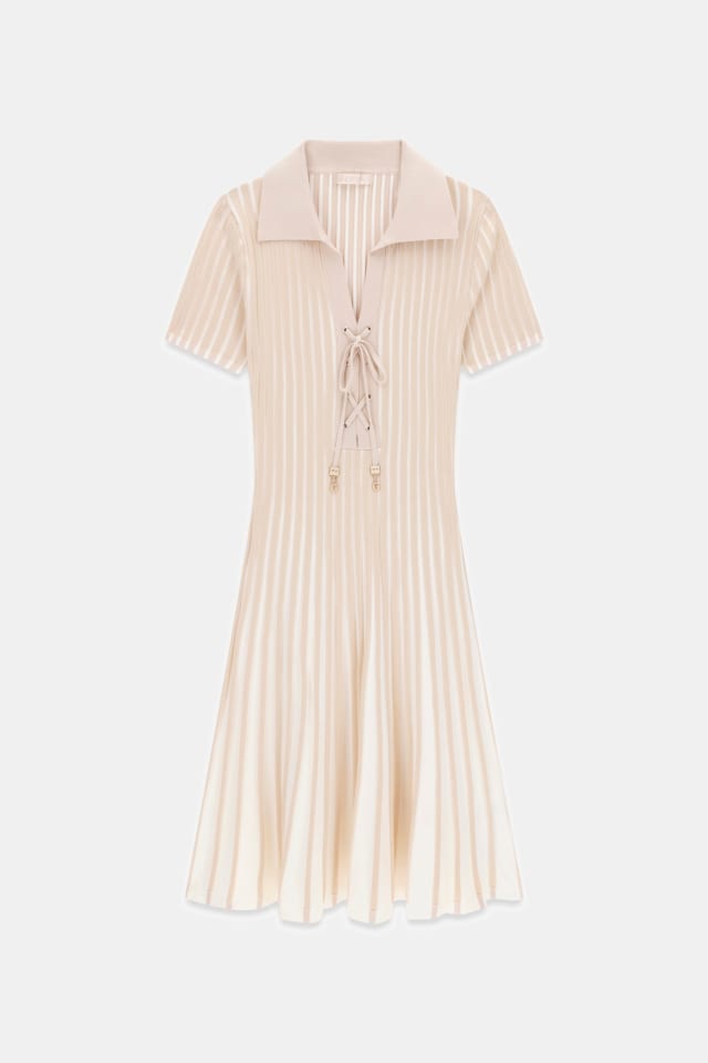 Vestido polo con cordones