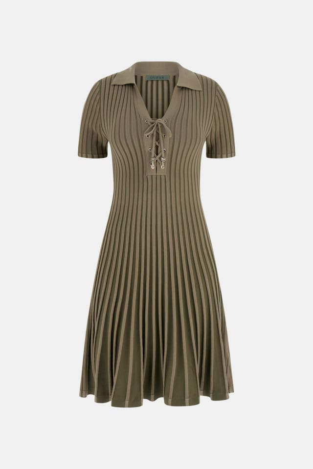 Vestido polo con cordones