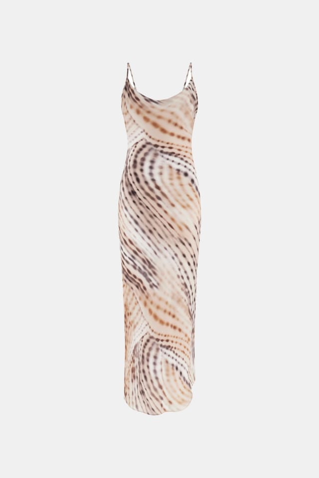 Vestido midi de cetim