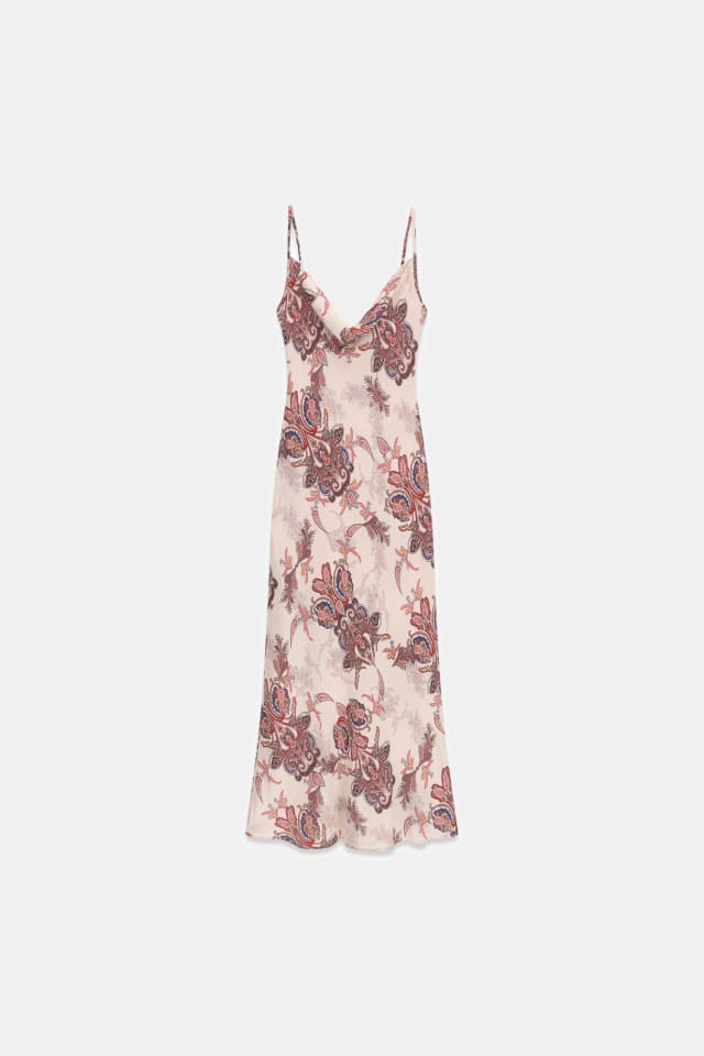 Satin midi dress