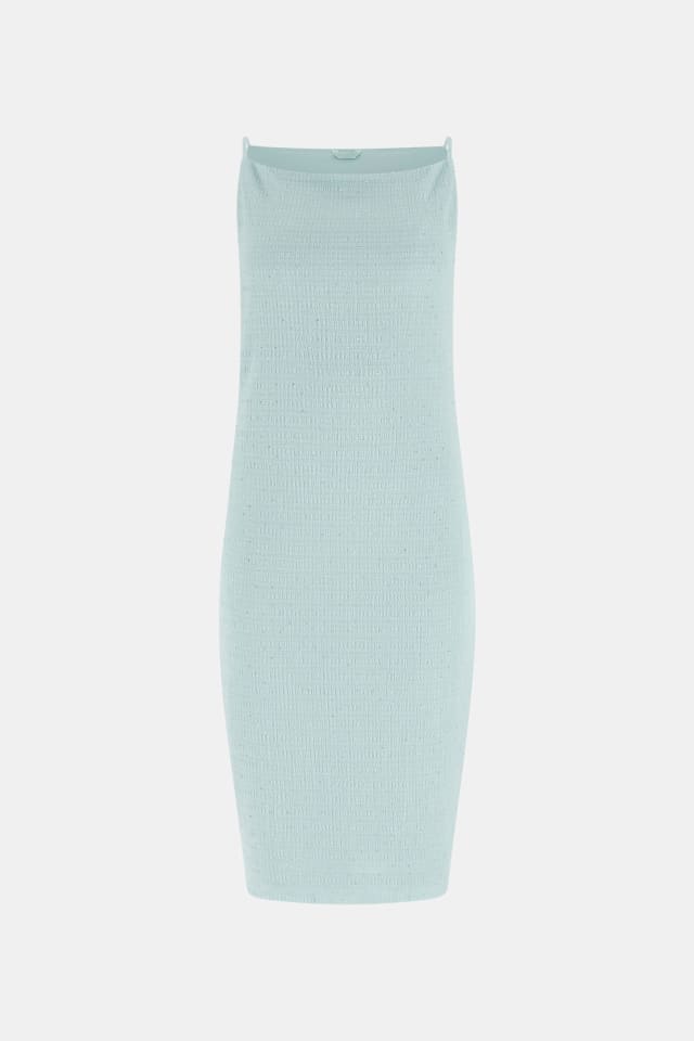 Decote barco midi dress