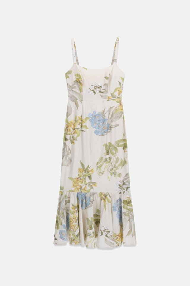 Mistura de linho dress