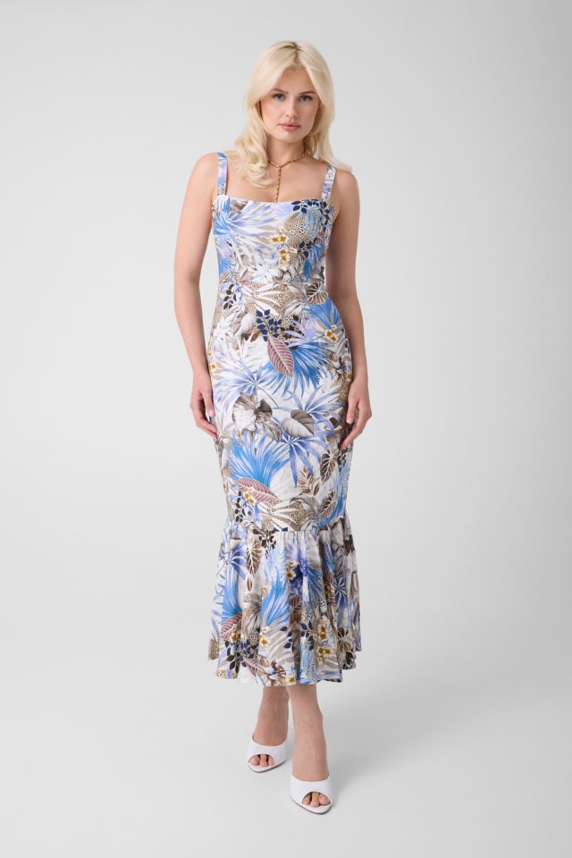Mistura de linho dress