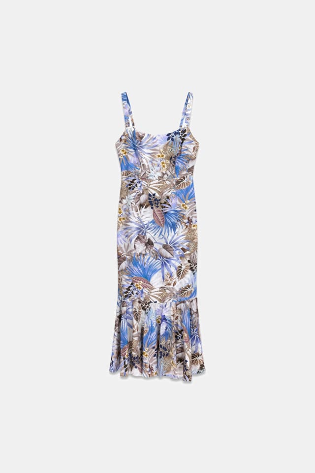 Mistura de linho dress