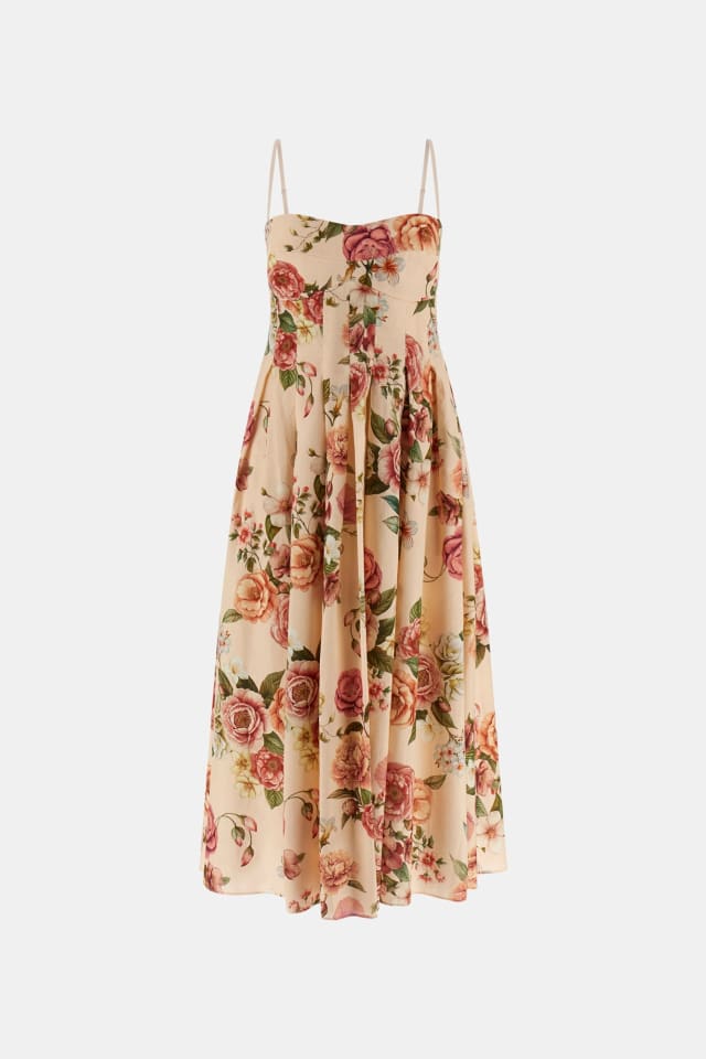 Vestido maxi con estampado floral