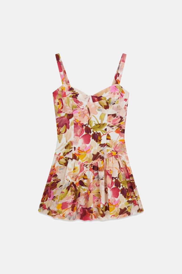 Vestido mini estampado