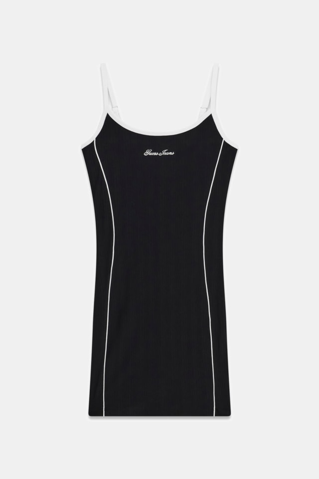 Vestido mini con logo bordado