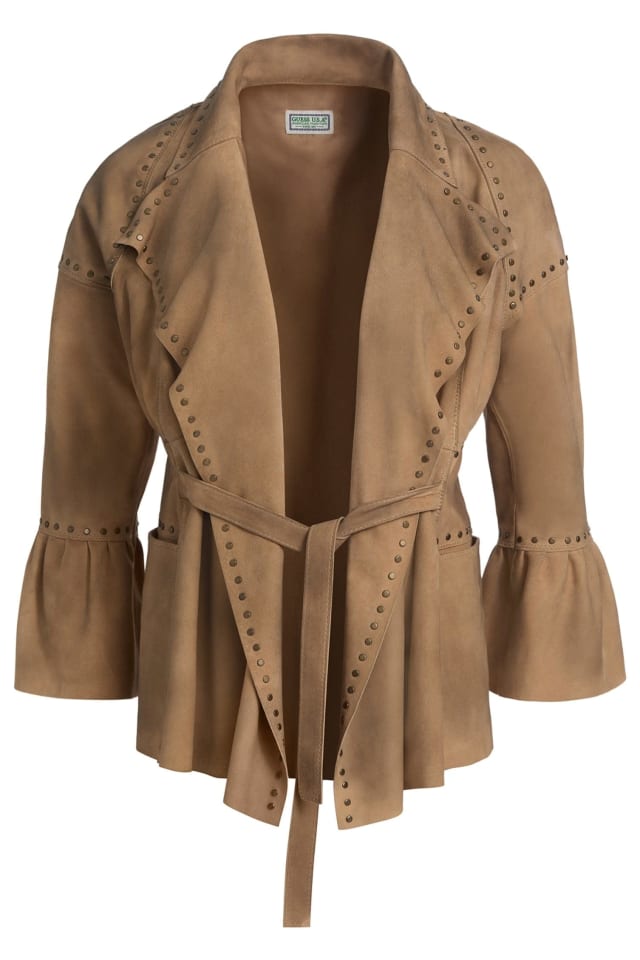 Leren kimono met studs