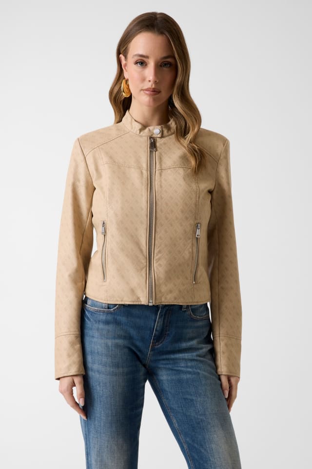 Faux leren jas