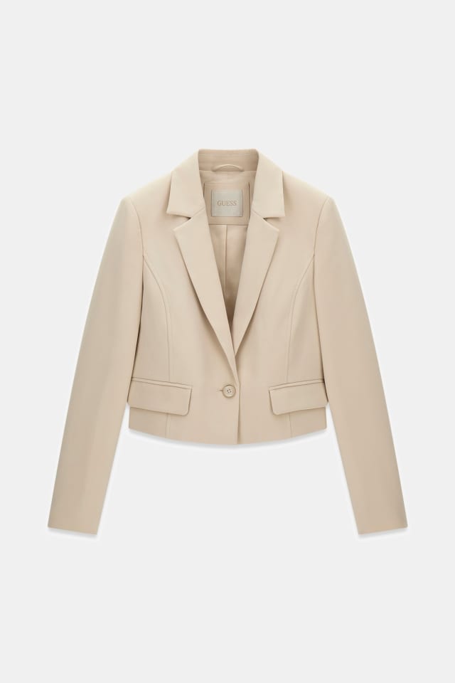 Blazer crop de um botão