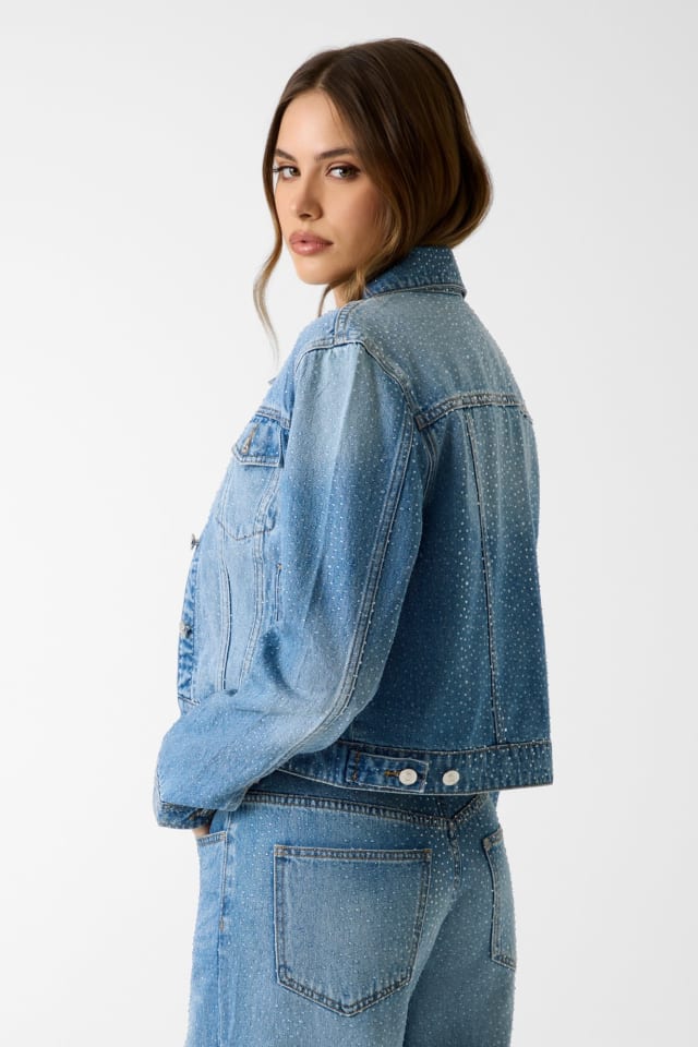 Chaqueta vaquera con brilos