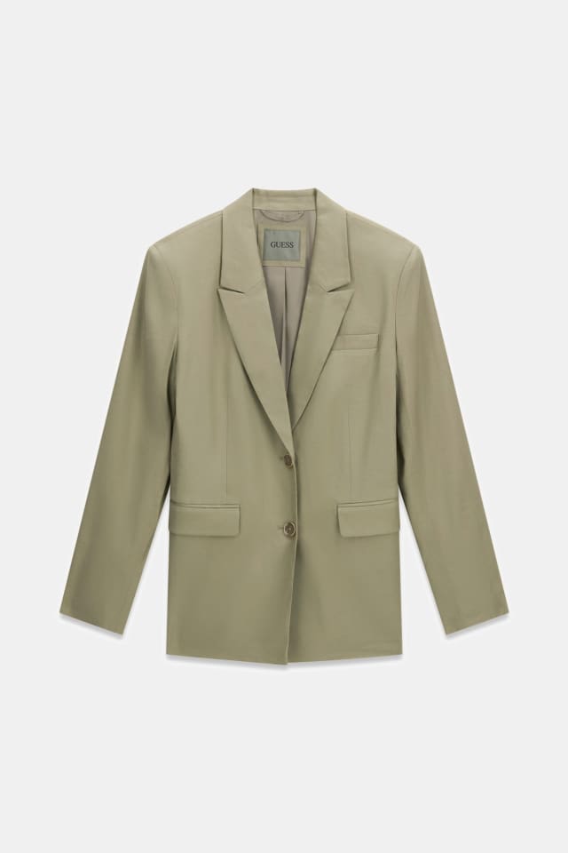 Blazer em mistura de linho