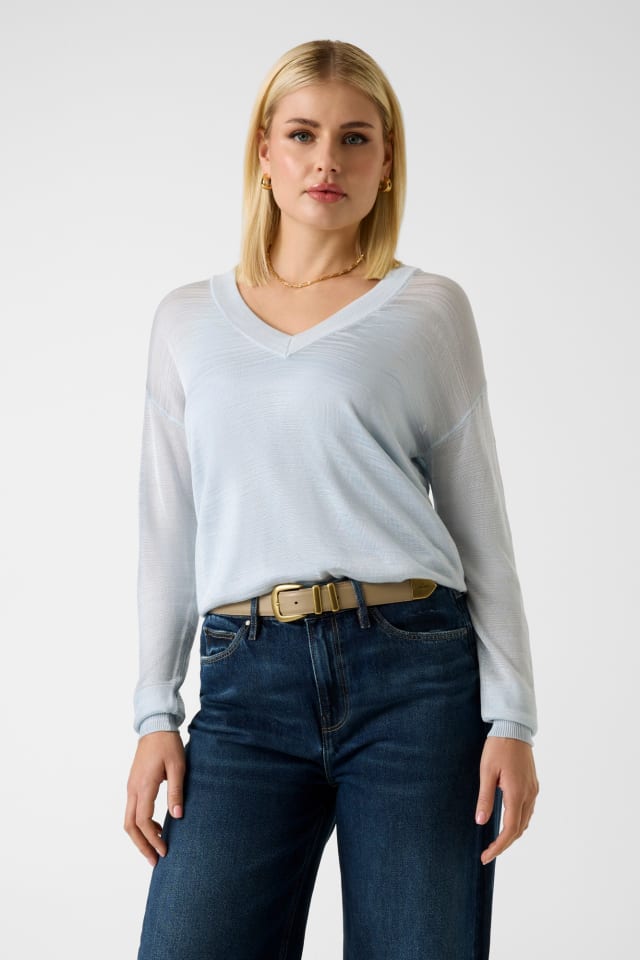 V-Ausschnitt Pullover