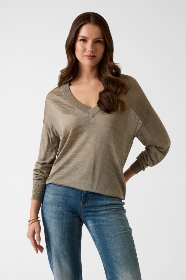 V-Ausschnitt Pullover