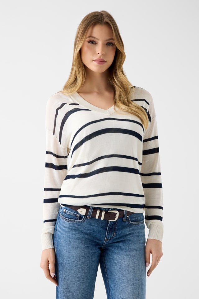 V-Ausschnitt Pullover