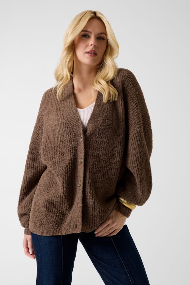 V-Ausschnitt Pullover Cardigan