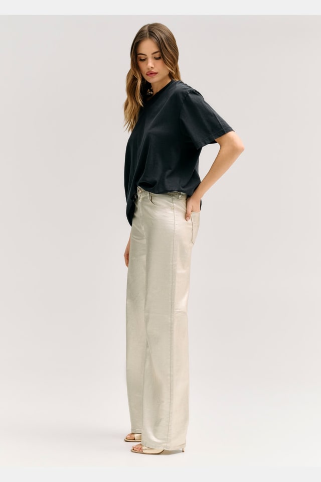 Jeansy fason wide leg