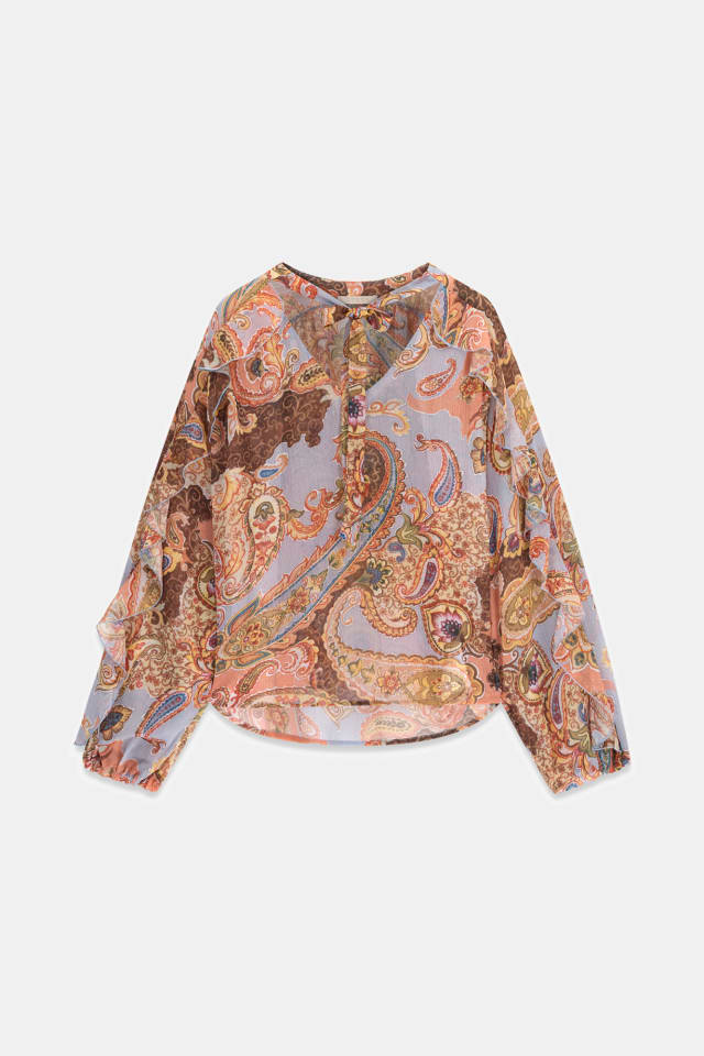 Blusa estampada de paisley