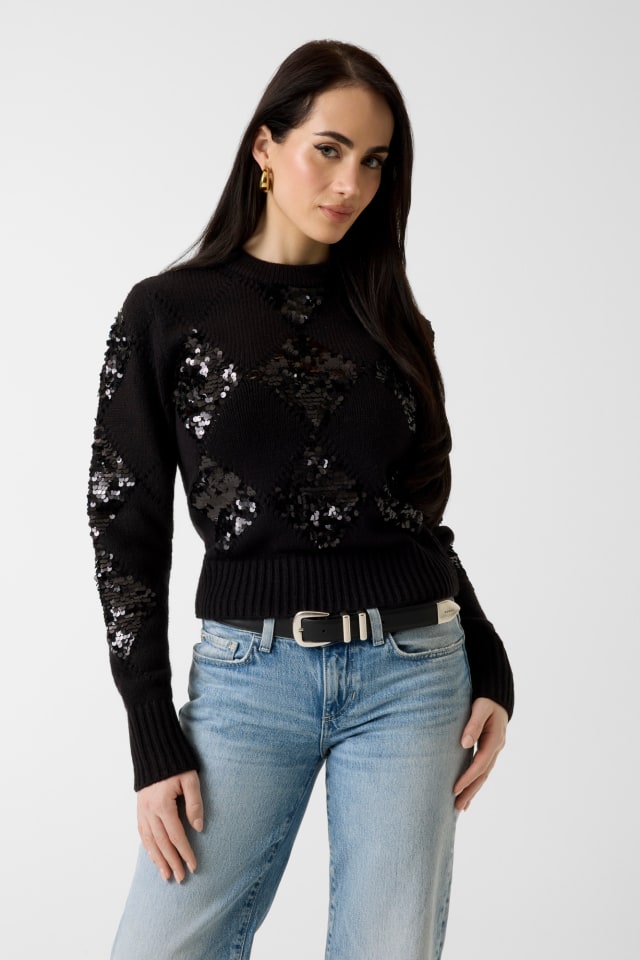 Paillettenpullover
