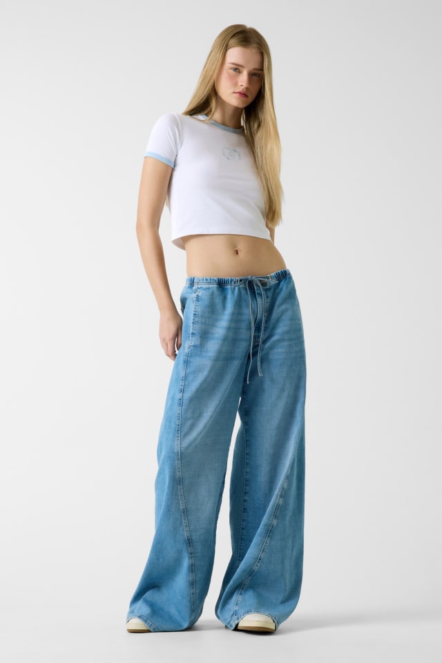 Low-Rise-jogger Twisted Extrawide-Jeans