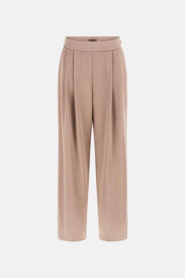 Pantalón de pierna ancha de satén