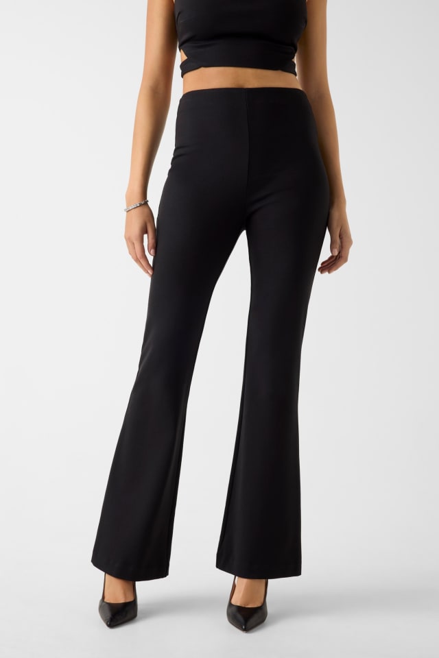 Viscose flared broek