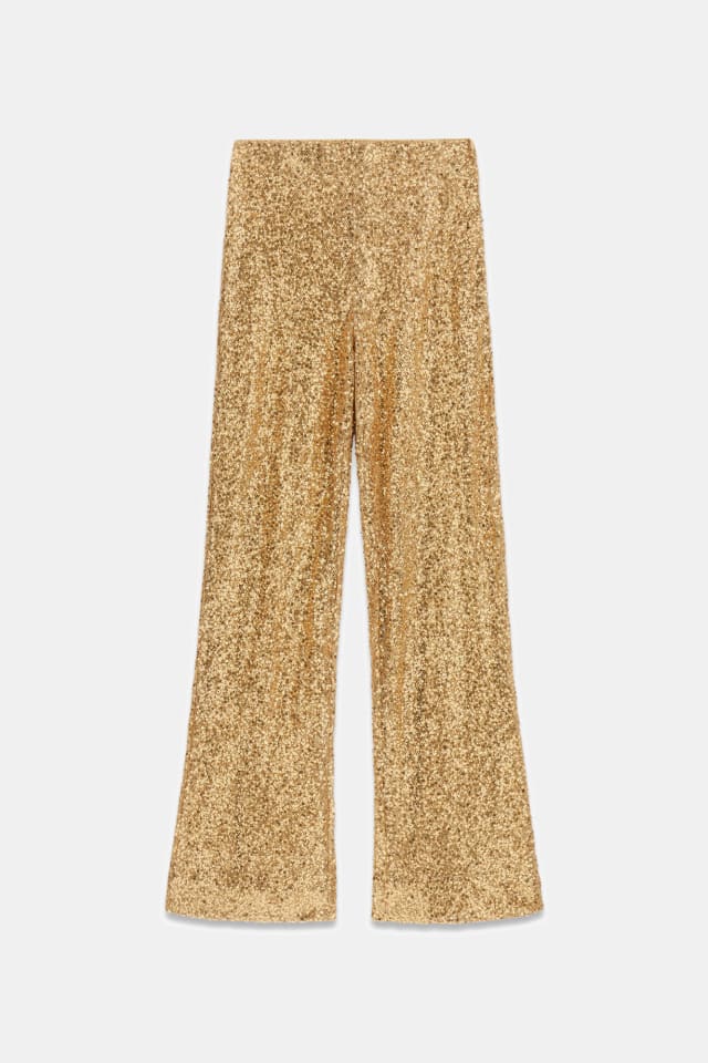 Pantalones campana lentejuelas