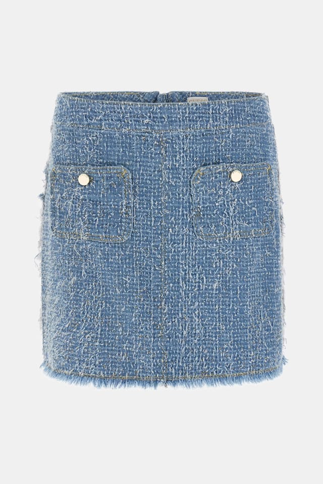 Saia tweed de denim