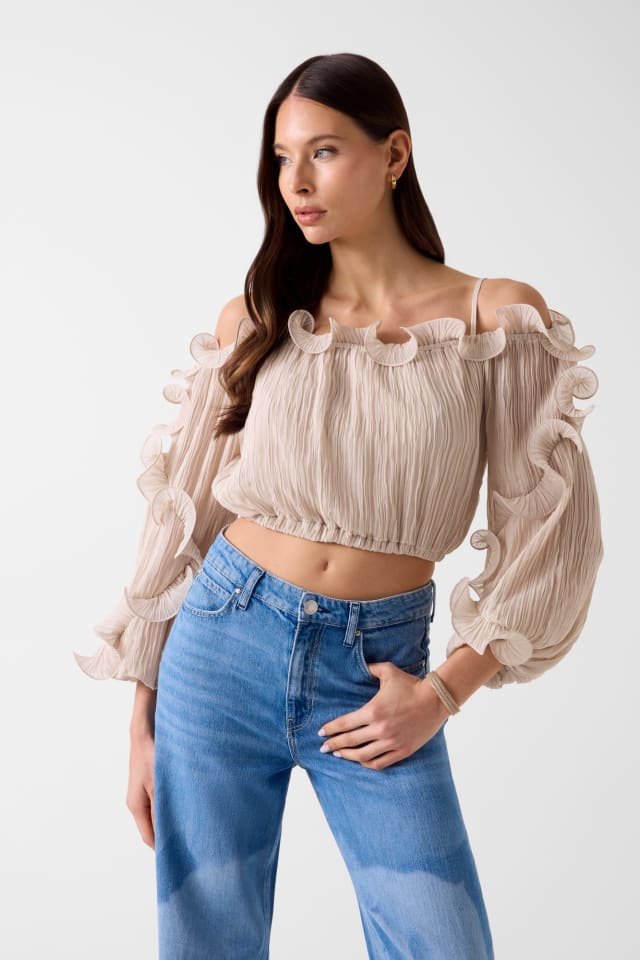 Chiffon rucheltop