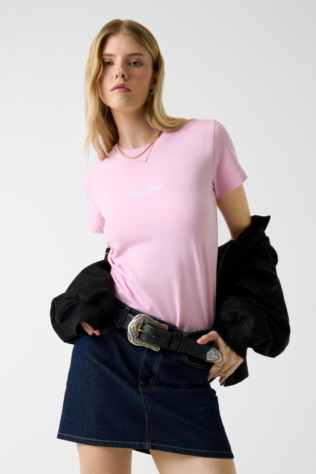 Camiseta de strass