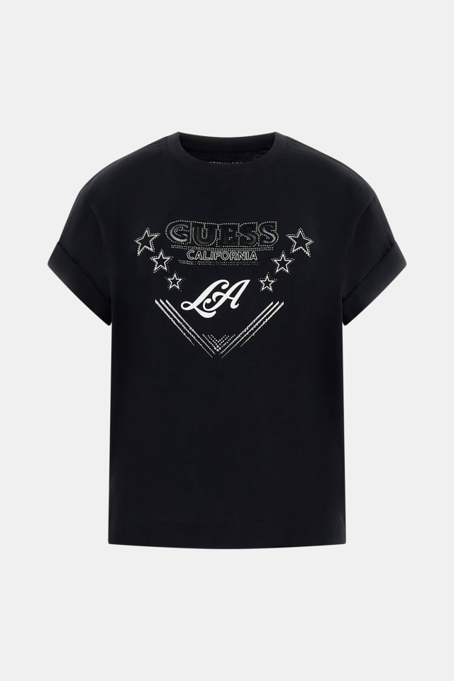 Camiseta com strass