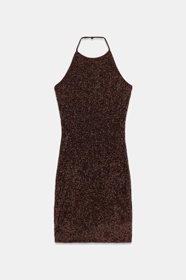 Vestido mini lentejuelas