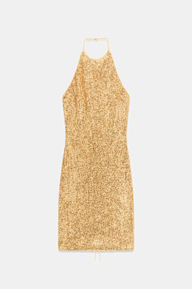 Vestido mini lentejuelas