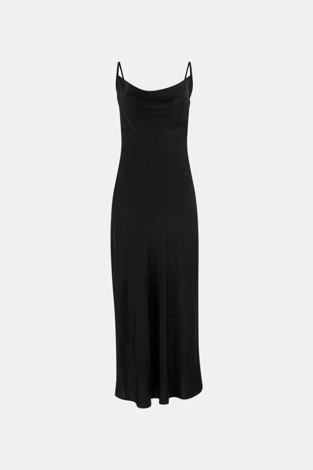 Vestido lencero de strass