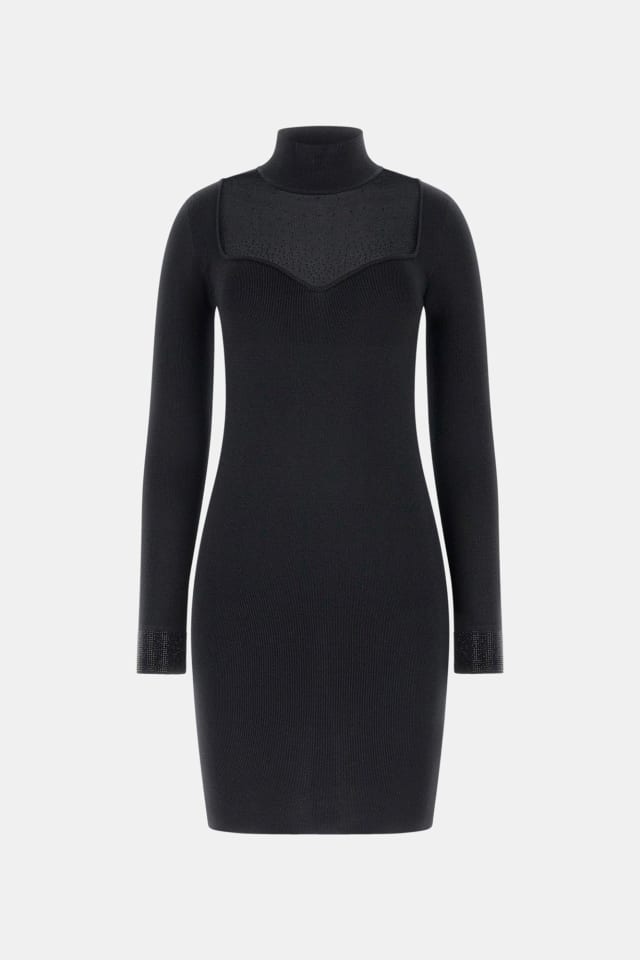Vestido mini con pedrería