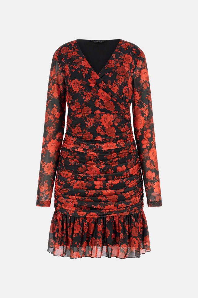 Vestito mini con stampa floreale