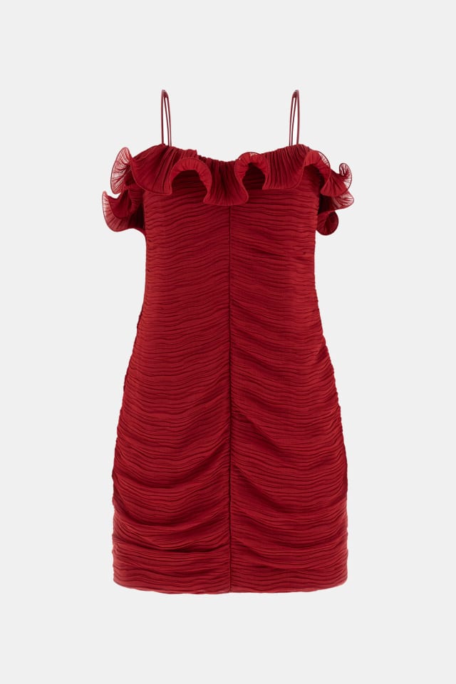 Vestido mini de chiffon