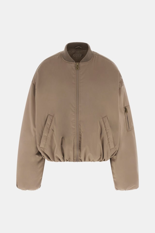 Chaqueta bomber satinada