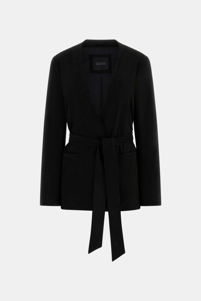 Blazer de camurça sintética