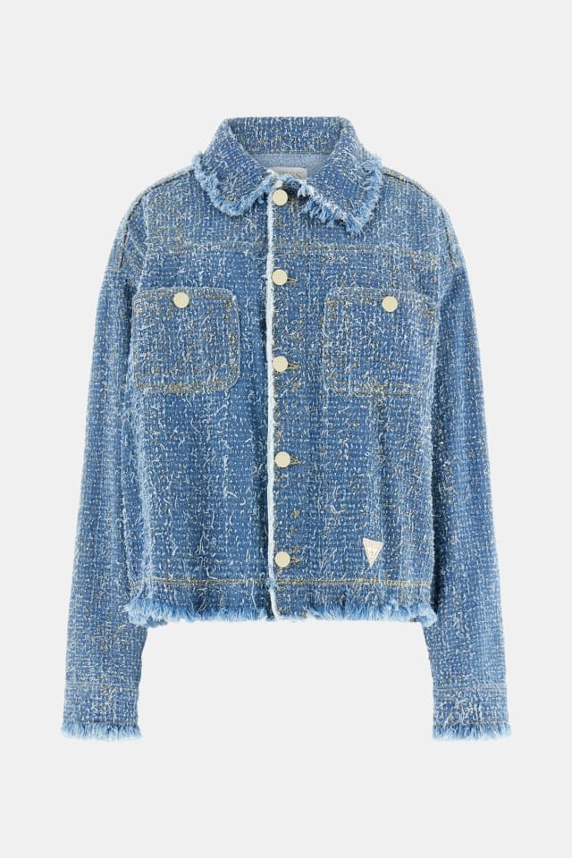 Chaqueta de tweed vaquera