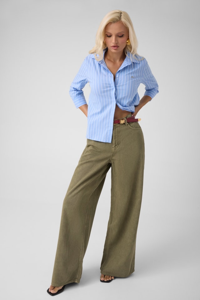 Calças Wide-leg