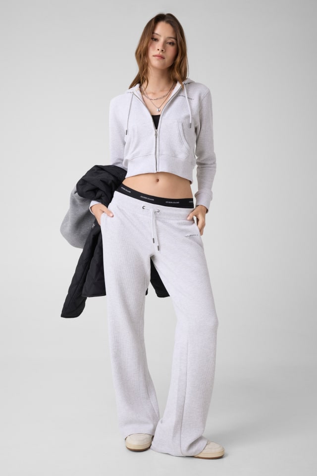 Joggers de algodão waffle