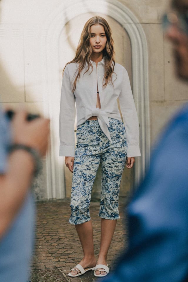 Pantalones Capri estampados