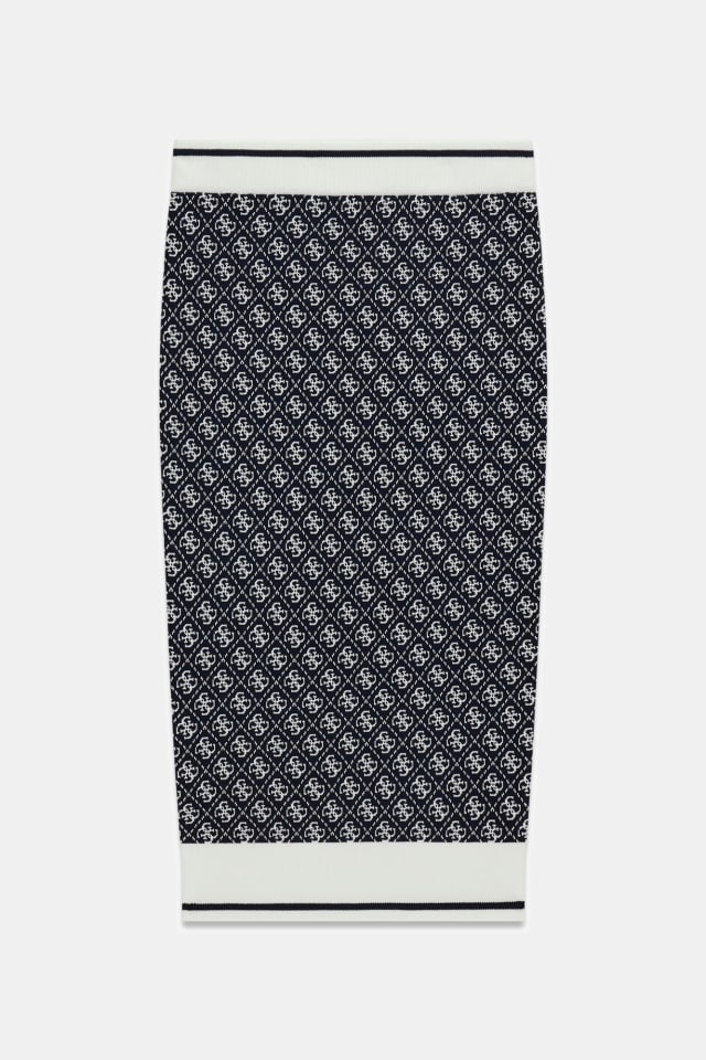 Falda lápiz jacquard