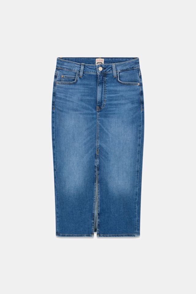 Saia maxi de denim