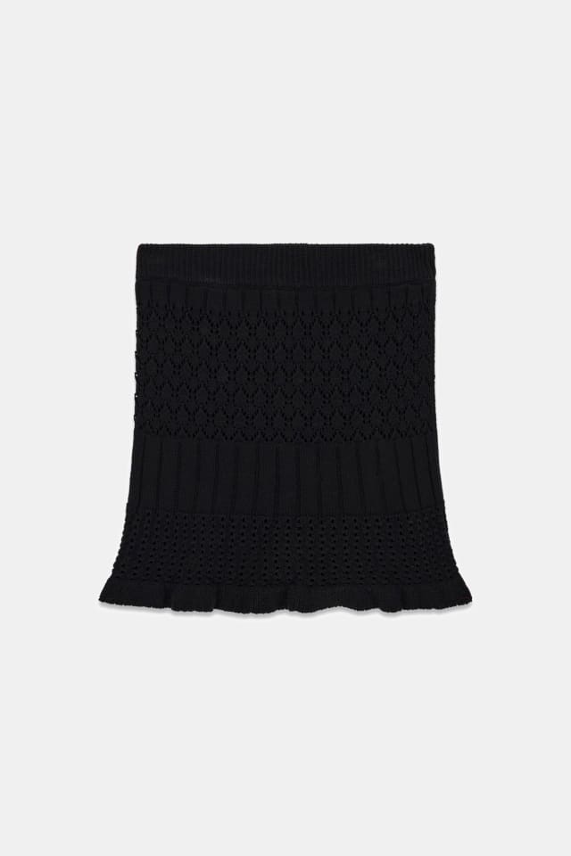 Minifalda de crochet