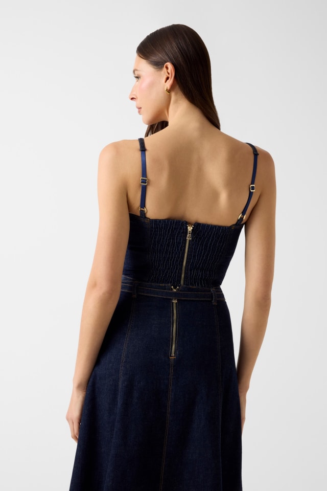 Denim-Bustier