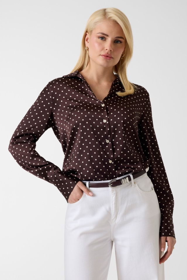 Camisa de cetim